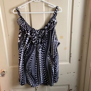 Black and White Polka Dot Camisole